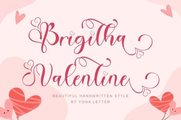 Brigitha Valentine: A Handwritten Font for Authentic Branding