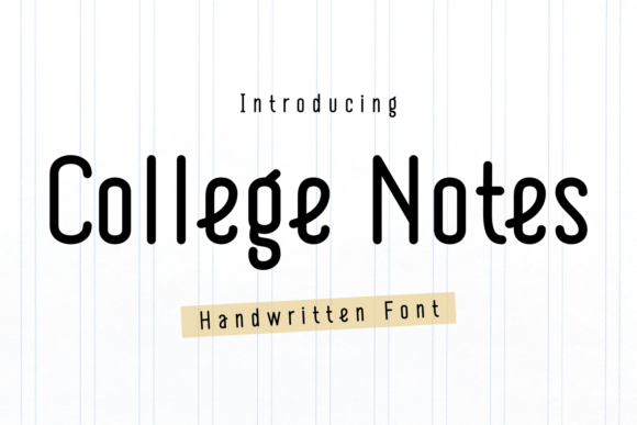 College Notes: A Refined Handwritten Font for Editorial Mood