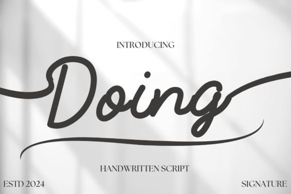 Doing: A Font for Calm and Characterful Content