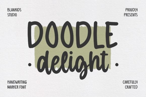 Doodle Delight: A Font That Builds Trust in Your Brand