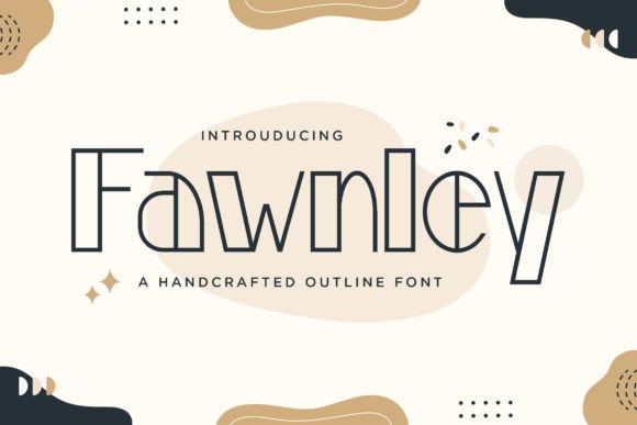 Fawnley: A Rustic Outline Font for Authentic Branding