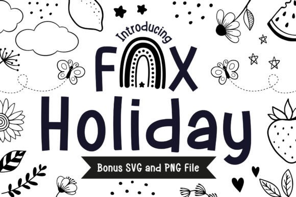 Fox Holiday: A Playful Font for Editorial Atmosphere
