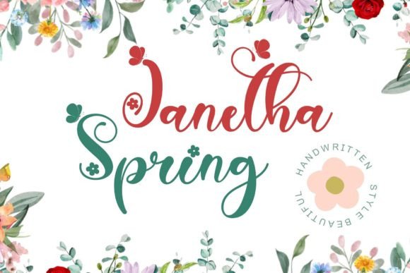Janetha Spring: A Designer's Review of the Elegant Script Font