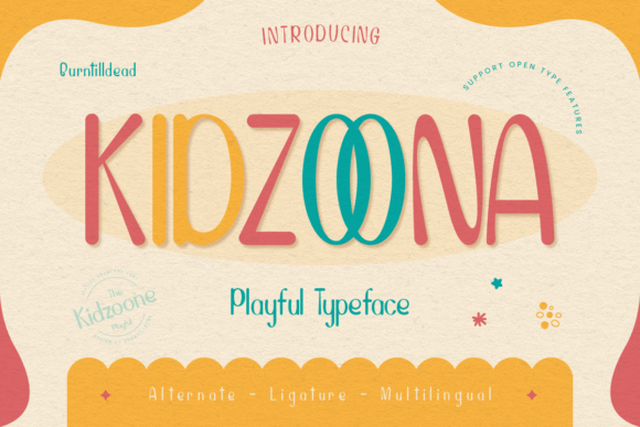 Kidzoona: A Font with Cheerful Vibes for Branding Projects
