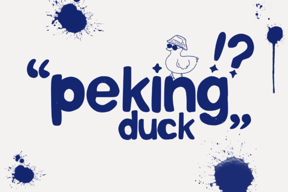 Peking Duck: A Quirky Font That Feels Like Handmade Charm