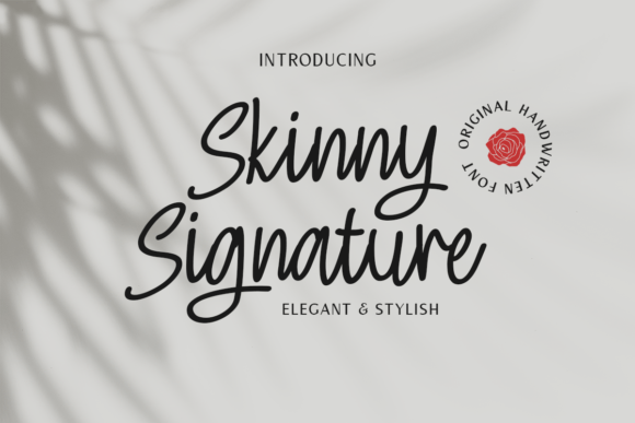 Skinny Signature: A Handwritten Font Designed for Digital Communication