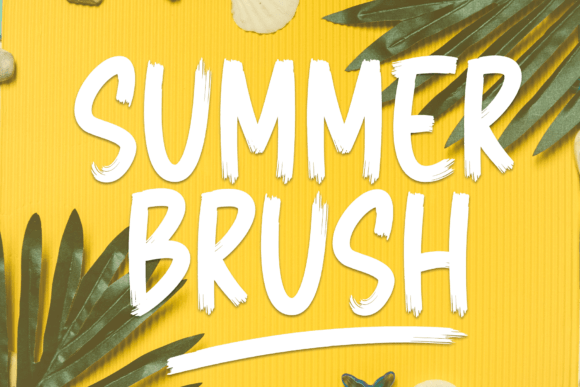 Summer Brush: An Editorial Font for Calm Storytelling