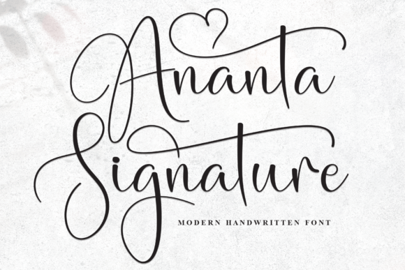 The Ananta Signature Font: Elegant Character for Editorial Design
